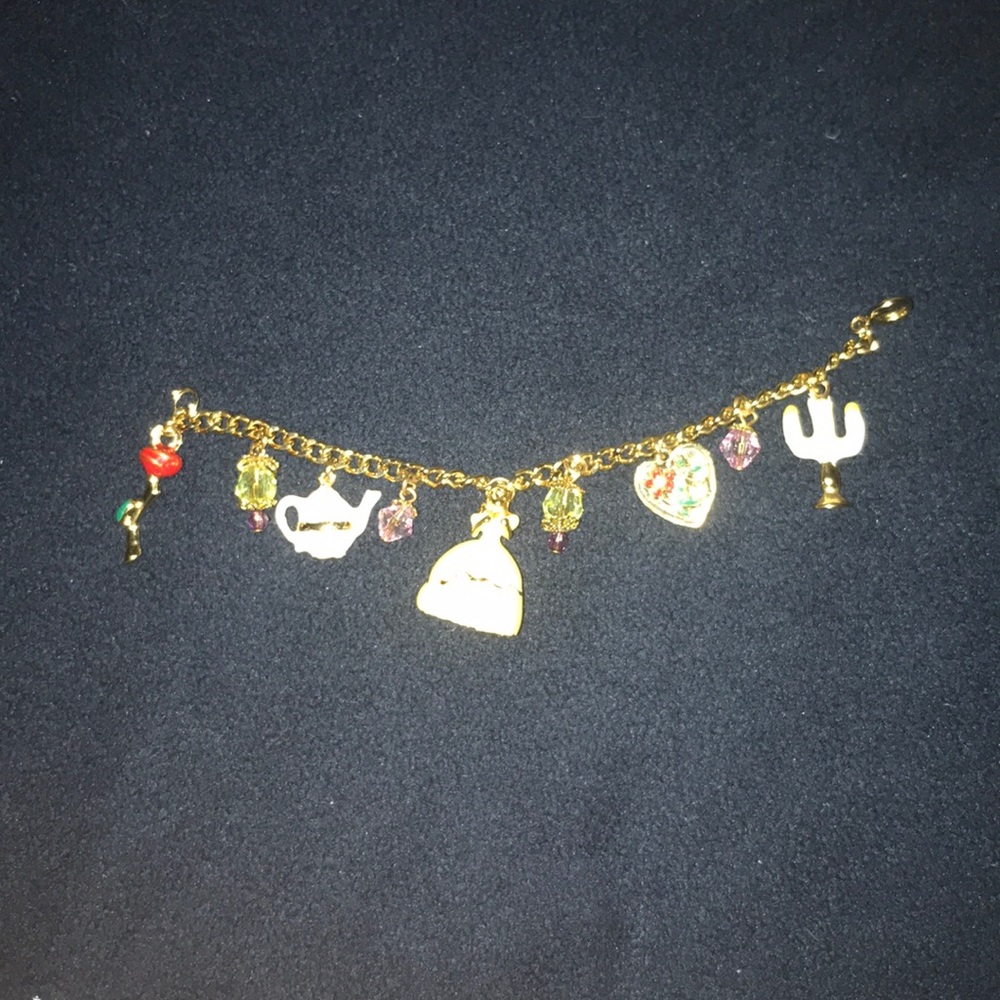 Beauty and the beast charm bracelet